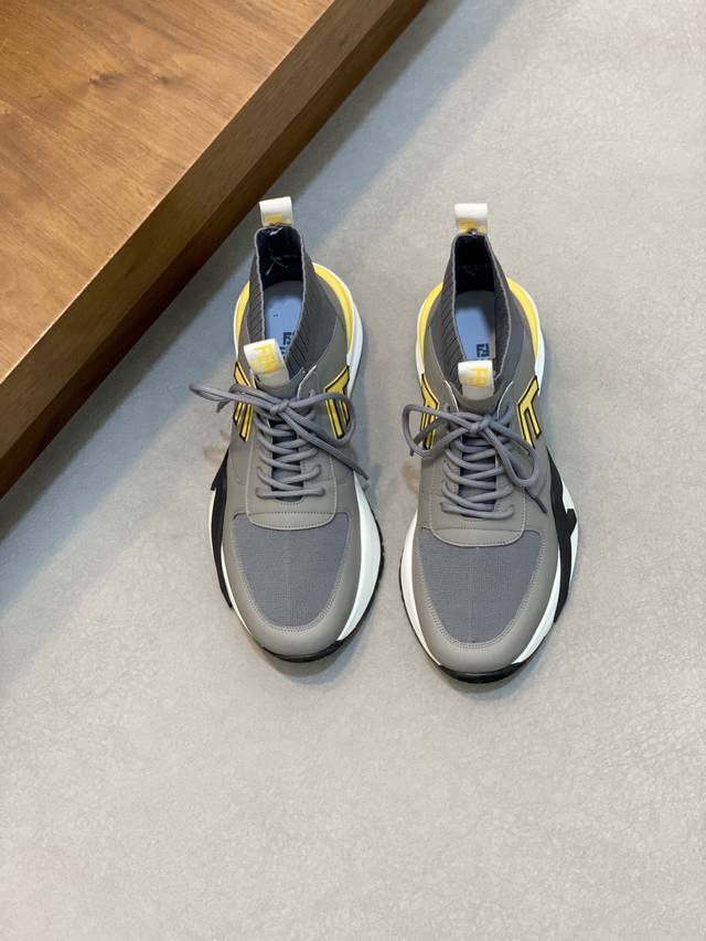 Factory-priced men's sports shoes, original new Fen Di men's casual sneakers! T