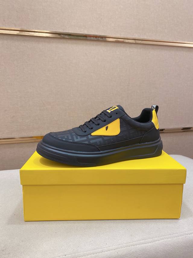 Factory-priced men's sports shoes, original Fendi new style uppers with importe