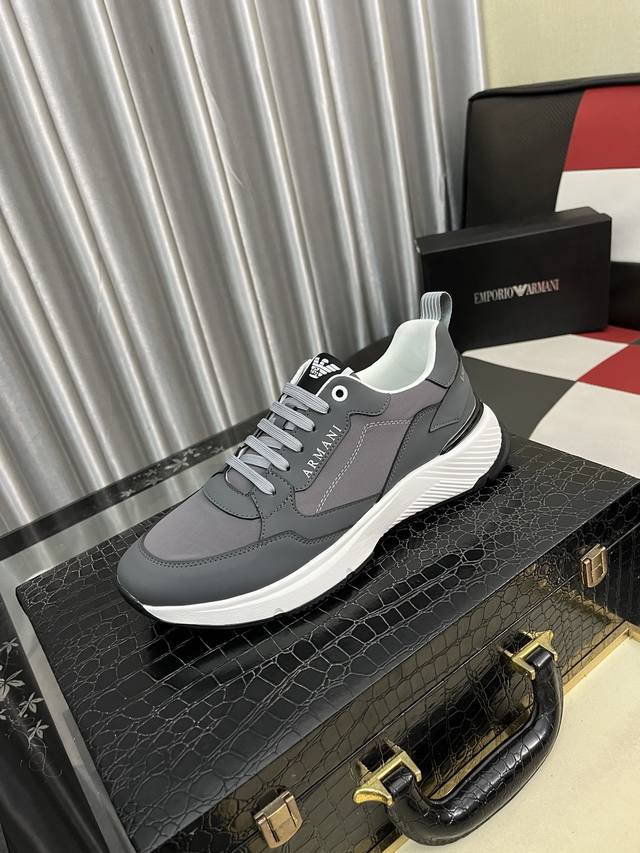 Factory-priced men's sports shoes, original Armani, the latest style of casual