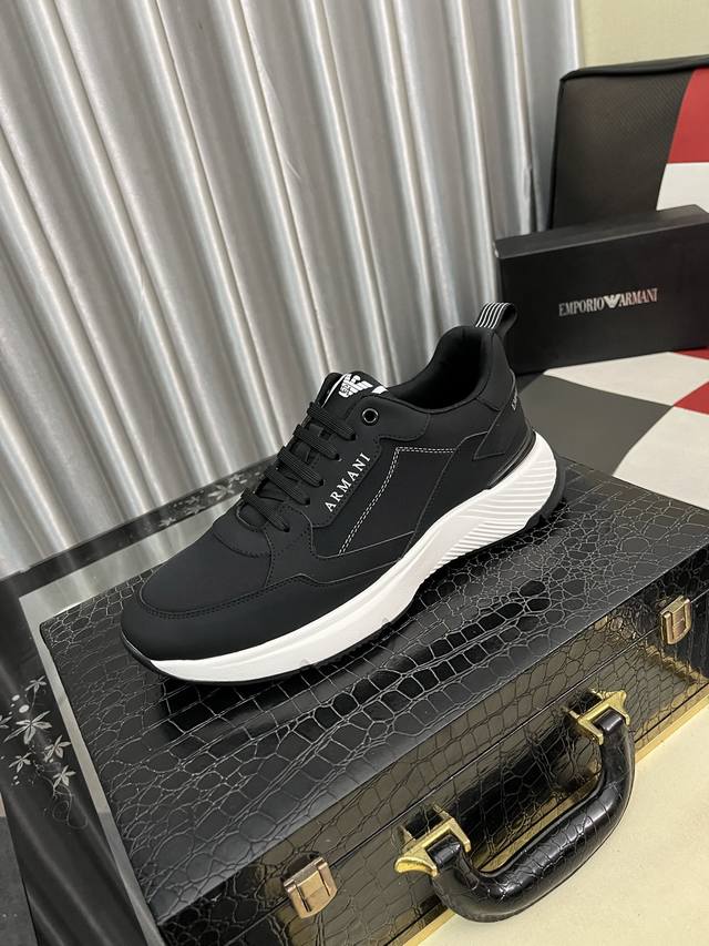 Factory-priced men's sports shoes, original Armani, the latest style casual sho