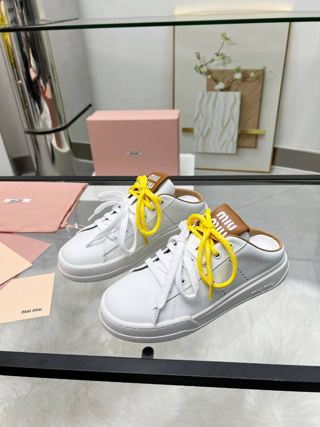Miumiu Ss24 New Arrival~ Top quality Miu's new autumn and winter sneakers Age-re