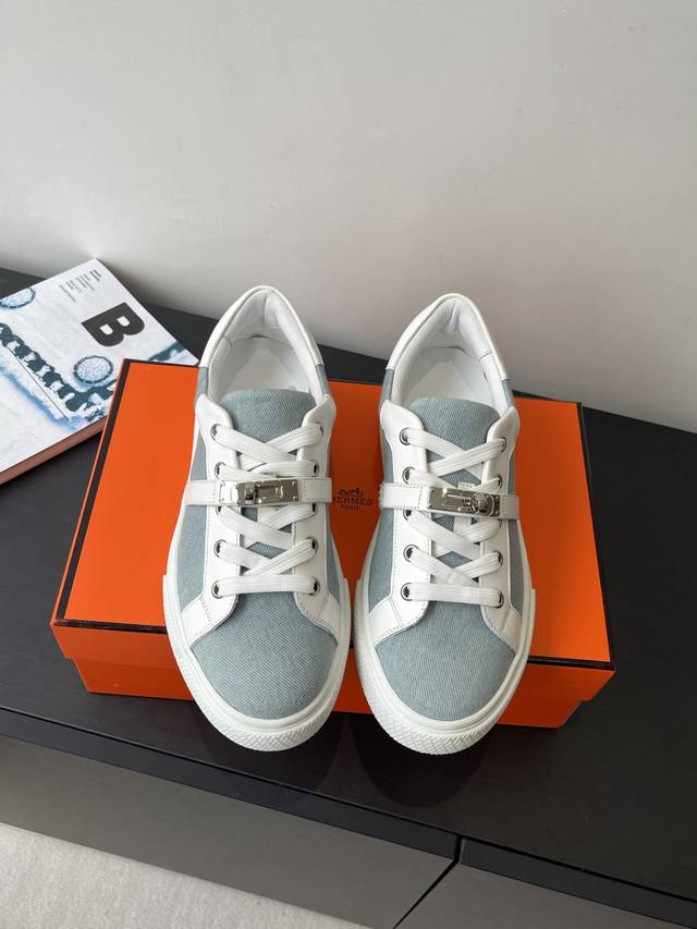 Women's and Men's Hermes Kelly buckle loafers, sneakers, and sneakers for coupl