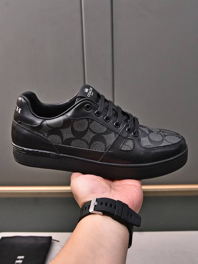 p New Coach men's low-top casual lace-up sneakers are now available on the offic p New Coach men's low-top casual lace-up sneakers are now available on the offic