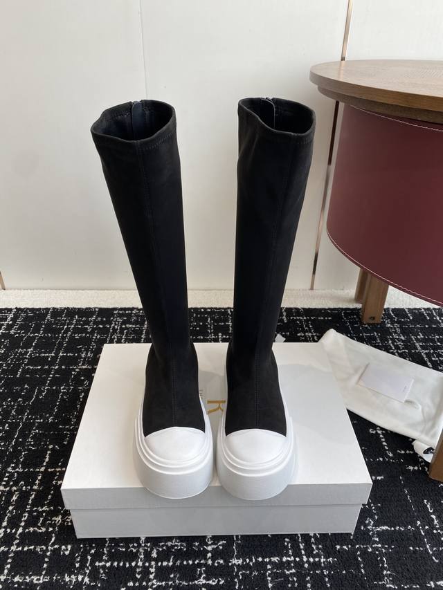 Shopping-level short 480cm long The Row 25Wf thick-soled classic round-toe stret