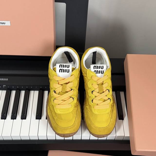 Top-of-the-line edition Miumiu Miu Miu 25 new biscuit shoes, Forrest Gump shoes,