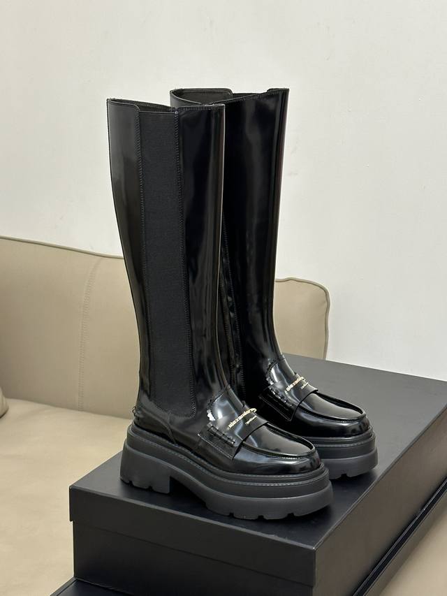 Alexanderwang New Arrival~ Alexanderwang autumn and winter thick-soled high boot