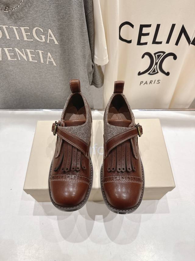 High version factory Unfoliof012 25Ss early autumn new tassel British style mon