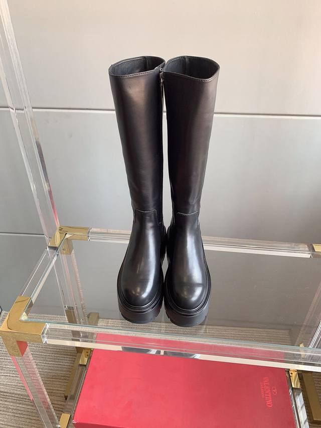 Factory price pp Valentin* new thick-soled wedge-heeled boots super leg-lengthe