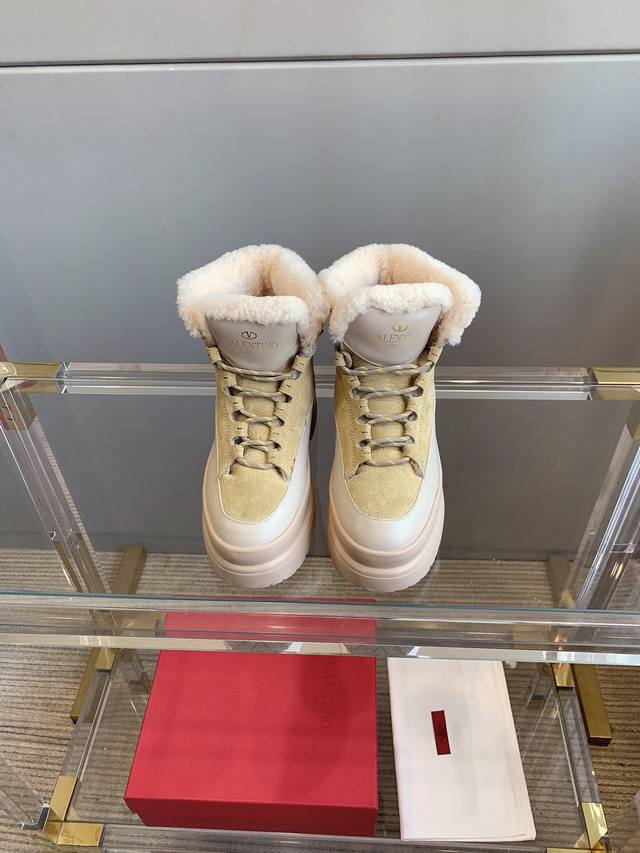 Factory price pp Valentin* thick-soled snow boots thick wool super warm upper c