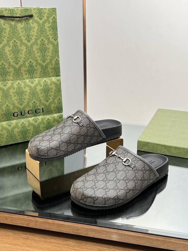 Gucci's new spring and autumn promotional items: Gucci unisex couple's mules and
