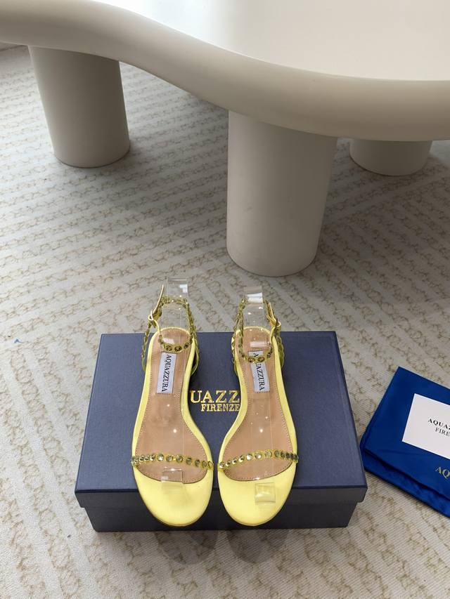 Aquazzura 24Ss Stunning hot style, the favorite of pineapple royal aristocrats.