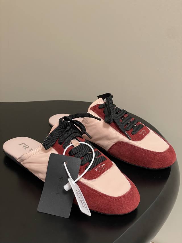 25Ss New Prada Thin-Sole Casual Shoes, German Training Shoes, Forrest Gump Shoes