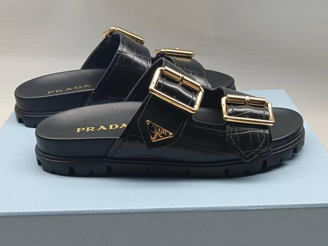 Latest Prada model, wear-resistant and non-slip rubber outsole, outer shell, cow