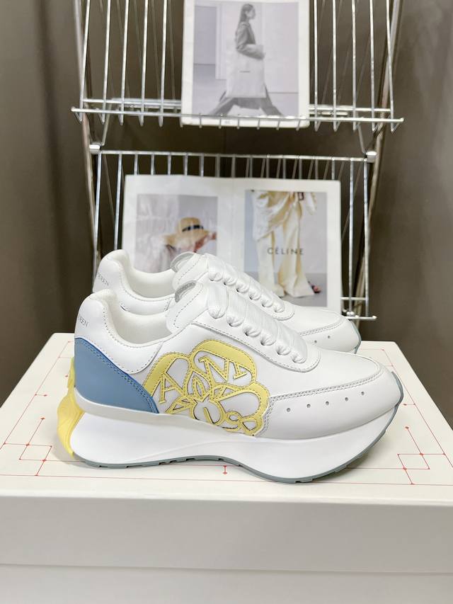 New Alexander Mcqueen Spring/Summer Sprint sports couple's shoes for men and wo