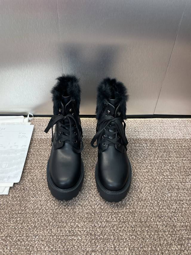 Factory p price p cloth and leather Dior 2025 autumn and winter new D-Majo wool