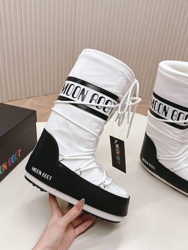 Fabric high Moon Boot 24Ss The latest autumn and winter snow boots series, ugly