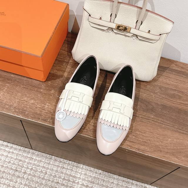 Factory price p Hermes Hermes classic Paris loafers H family classic masterpiec