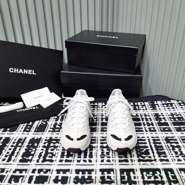 with airplane box# Chanel's new casual sports shoes are available in a variety o