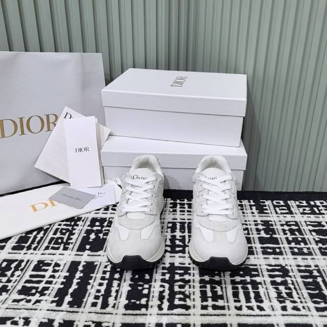 Top-of-the-line couple's edition Dior C'est series thick-soled casual sneakers f