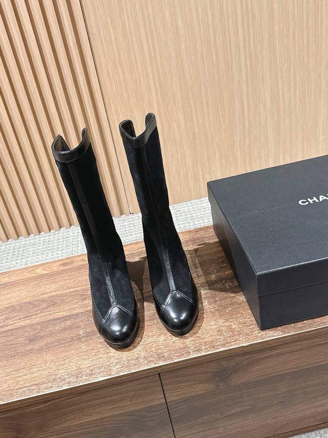 Chanel's new hit, round-toe, chunky-heeled Martin boots are incredibly comfortab