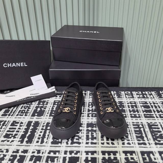 Chanel 2025Ss new Chanel thick-soled diamond-patterned big-toe shoes, biscuit sh