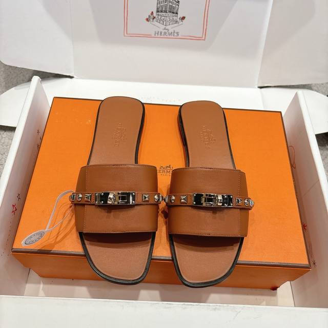 Factory price p Hermes Giulia sandal series is fashionable and versatile, super