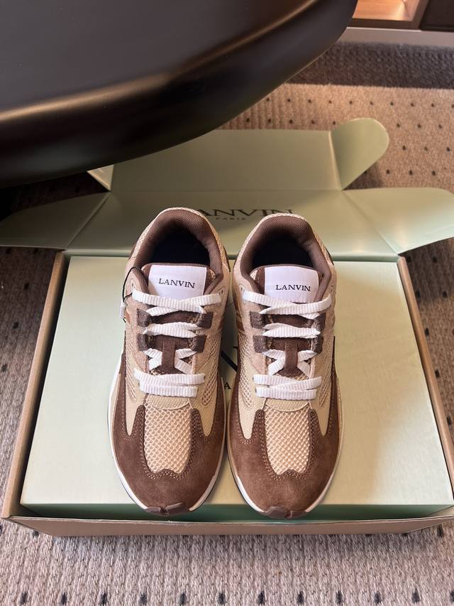 lanvi* Lanvin's latest Jla series couple's mesh thick-soled casual sneakers and