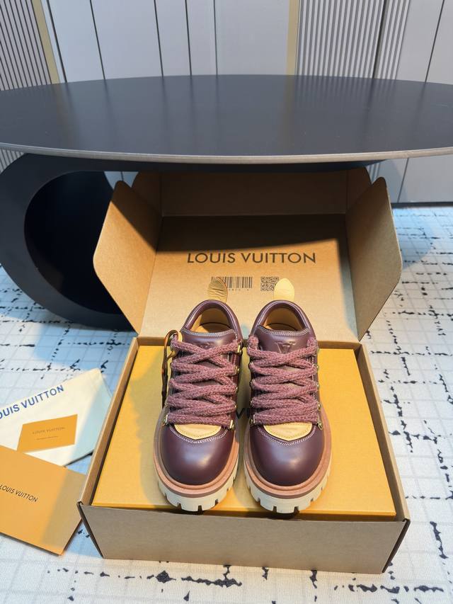 louis Vuiteeo* Louis Vuitton's latest lace-up platform loafers, the Derby, are a