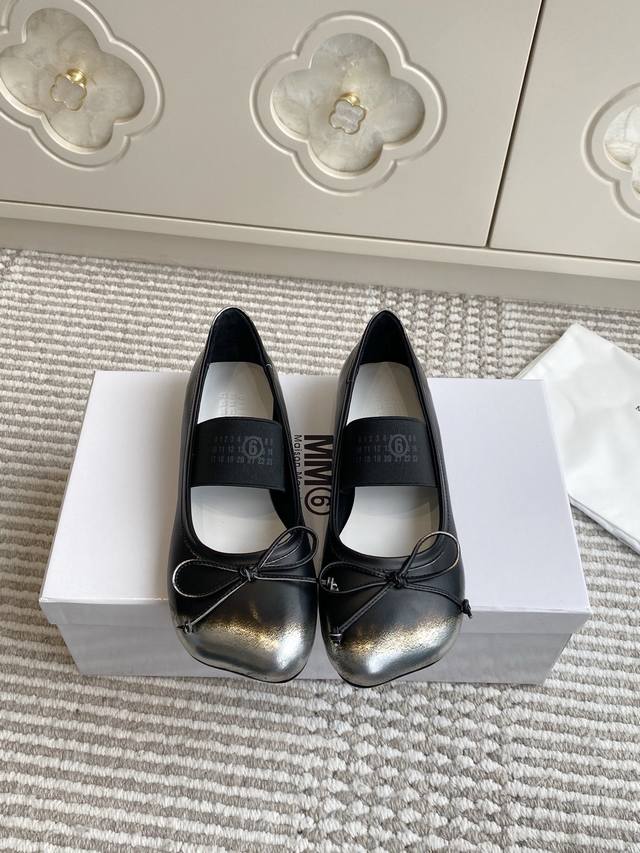 Maison Margiela Mm6 | New Apple-Toe Ballet Flats Top Quality Stylish and Comfort
