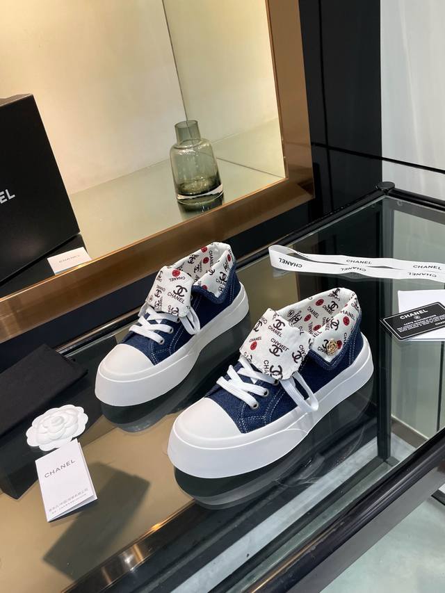 chanel* Chanel's latest 2025Ss casual shoes, currently super popular biscuit sho