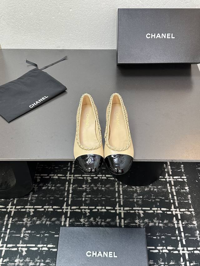 Chanel 25K new chain double C block heel shoes 1:1 replica of the classic classi
