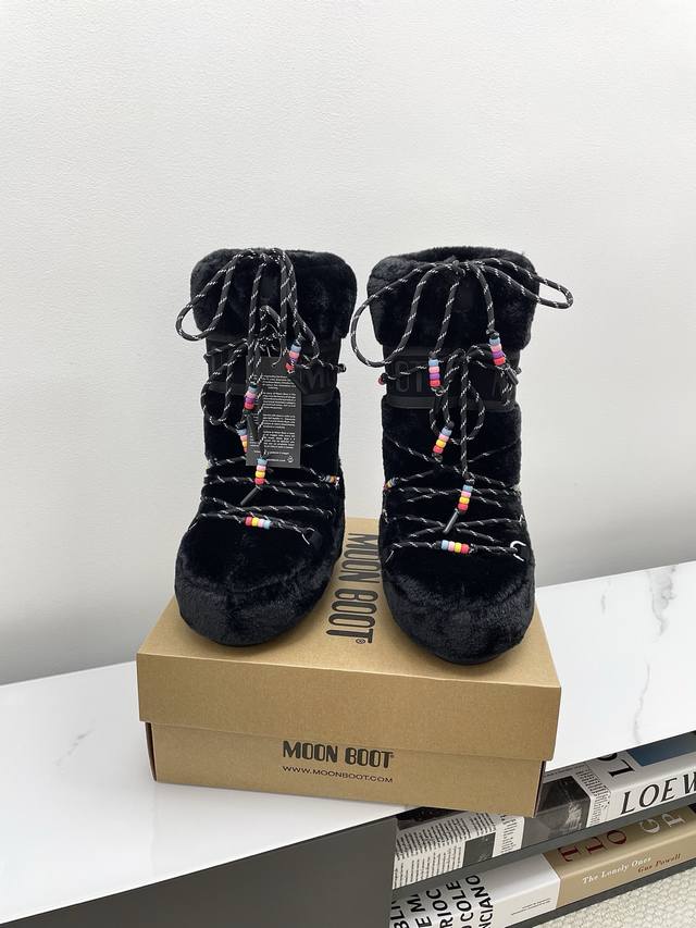 Moon Boot2025Vs Autumn and Winter Popular Snow Boots Ugly and Cute Moon Snow Boo