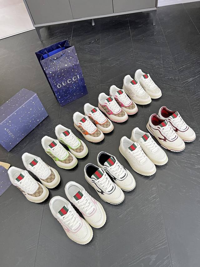 This color is only available in women's size . This is a premium Gucci low-top