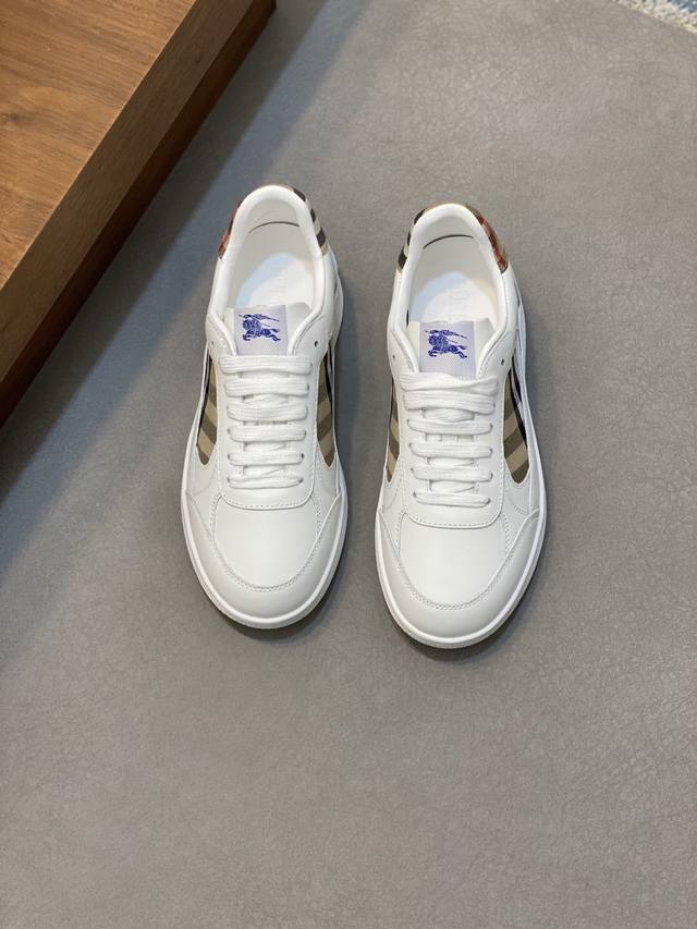 Burberry's new Warhorse check sneakers. New terrace sneakers. Burberry classics.