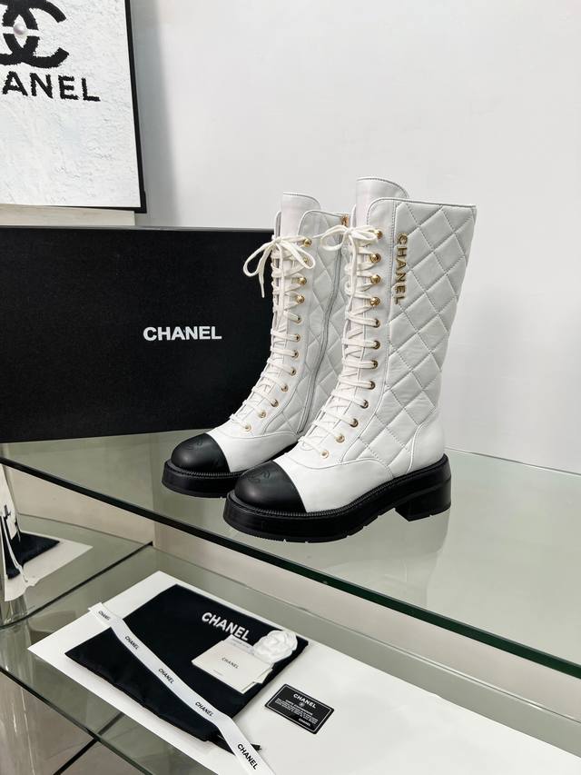 2025Chanel I finally own this pair of Chanel diamond boots. The classic diamond