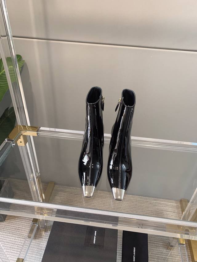 Factory price p Ys* New style metal toe elegant versatile high-heeled ankle boo