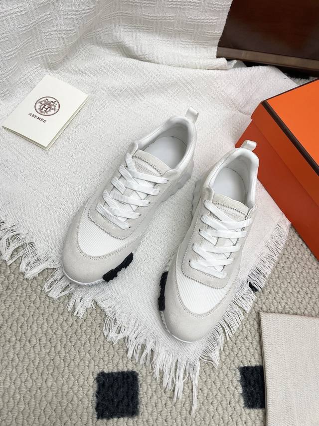 Couple size mesh and leather surface, men's 10 Hermes Hermes H classic couple c