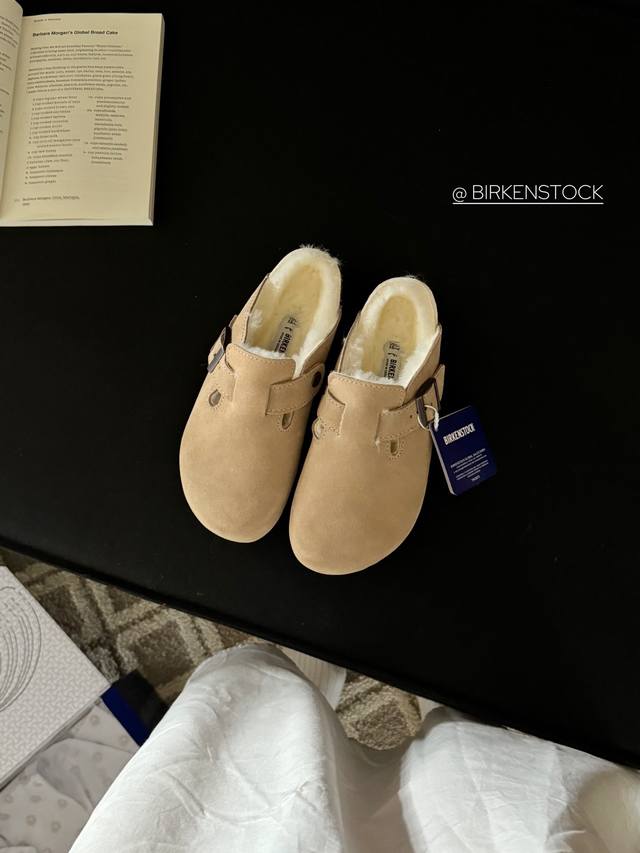 Birkenstock cotton half-covered lazy style ~ The whole shoe is made of single-la