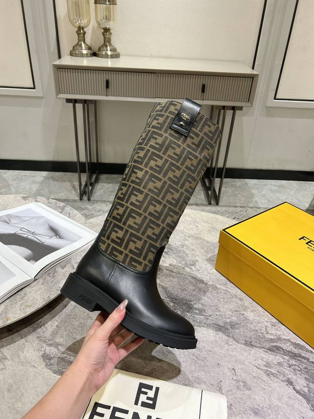 Fendi's new autumn/winter tall boots with floral prints are so comfortable. They