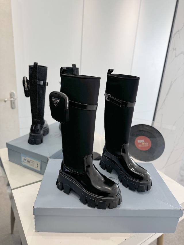 Factory Price Prada Platform Boots and Bags . This innovative Prada classic ca