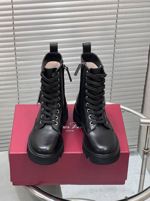 Factory top-of-the-line version! Roger Vivier RV's new square-buckle lace-up Mar