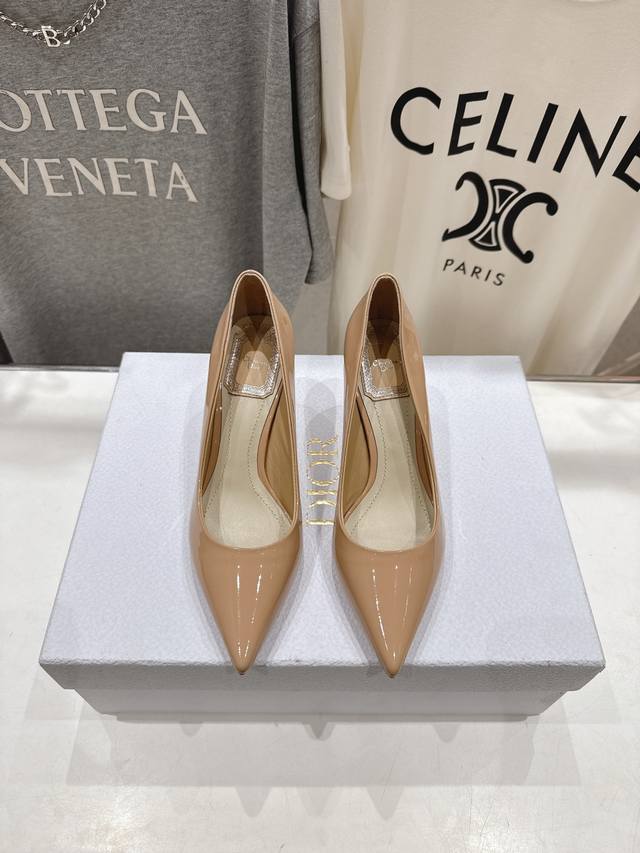 High version factory Dior* Dior D's 2025Ss new pointed high heels fashion shoes