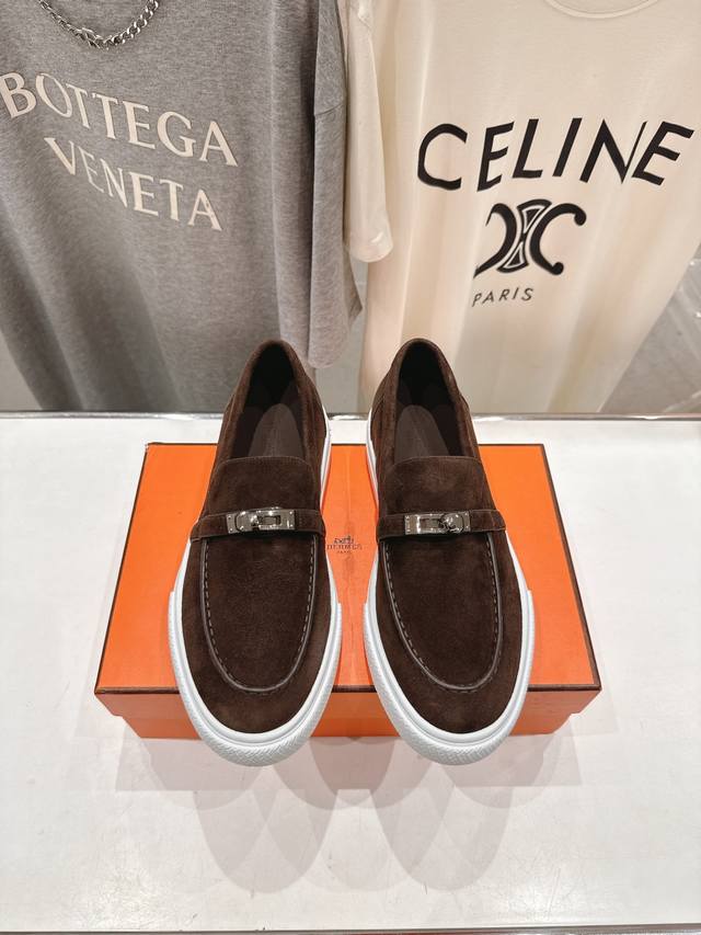 High-end factory version, men's size +10 Hermes H family 25Ss new couple's casu