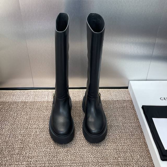 Factory p price p Celine 2025 autumn and winter new one-step motorcycle women's