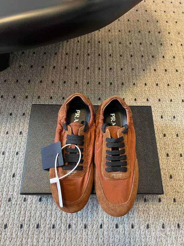 prad* Prada's runway-style lightweight, thin-soled Dexter shoes in new colorways