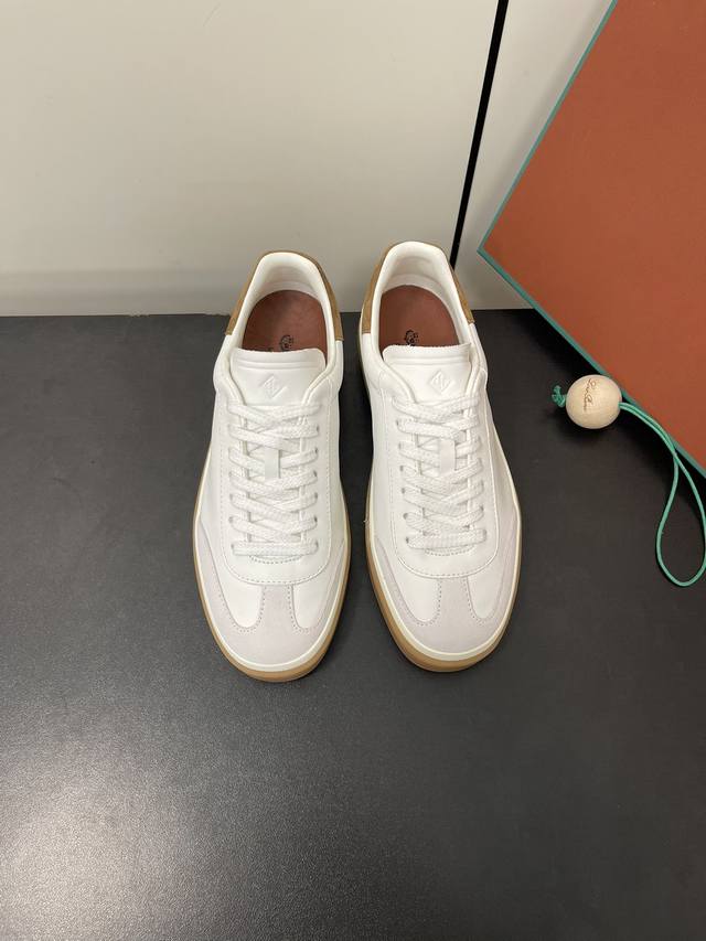 Men's 50Lp Ss24 Couple's German Training Shoes Loro Piana classic German milita