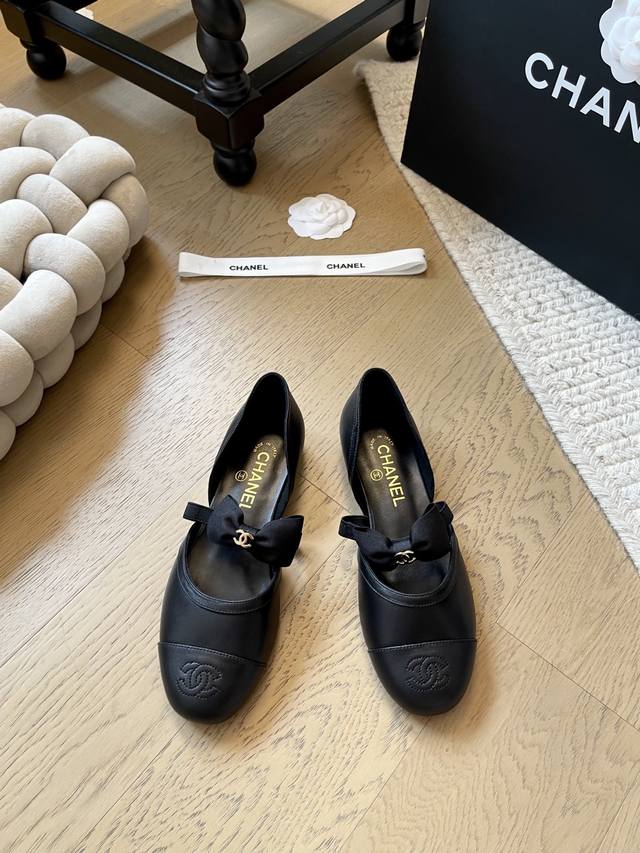 Chanel 25C new bow-knot shoe collection! Top-tier edition! Pre-sale! A must-have