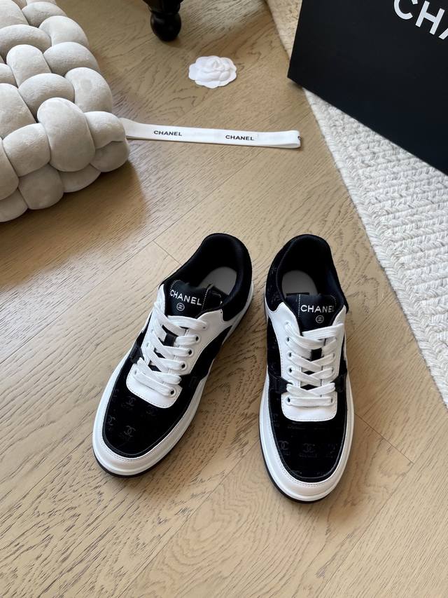 Chanel 25C Spring/Summer new thick-soled casual sneakers! Premium version! Pre-