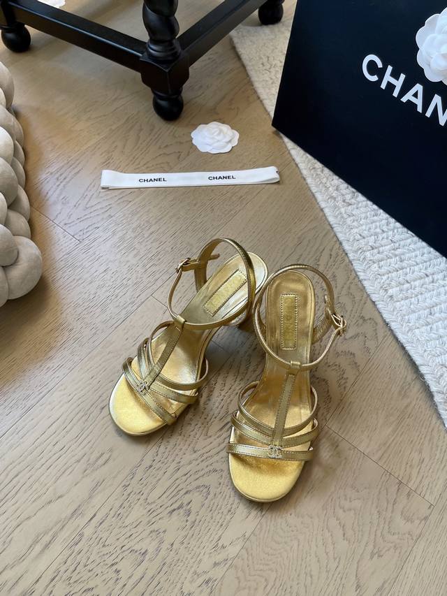 Chanel 25K new high-heeled sandals! Top-tier version! Pre-sale Custom sheepskin