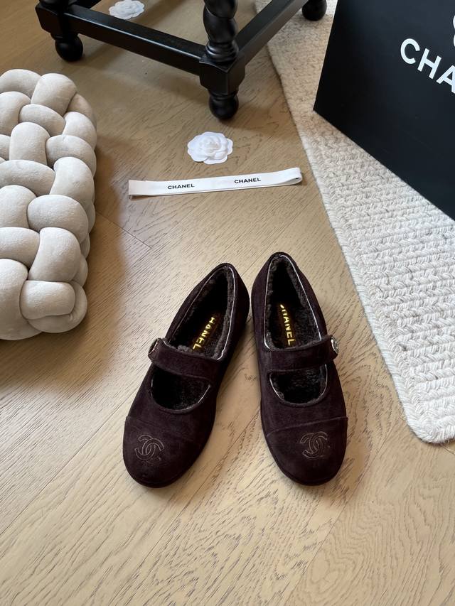 Chanel 25 new fall/winter lambswool loafers! Premium version! Pre-sale Suede upp